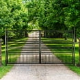thumbnail image 3 of ALEKO Modern Garden Steel Dual Swing Driveway Gate Barcelona Style 14 x 6 feet, 3 of 10