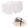 thumbnail image 3 of 100 cajas triangulares para tarta de queso, cajas para porciones de pastel, soportes triangulares para tartas, cajas para pasteles para fiestas y bodas., 3 of 5