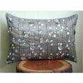 thumbnail image 4 of The HomeCentric Grey King Size Pillow Shams, Lined Crystals Sparkly King Pillow Shams, Pack of 2, 20"x36" (50x90 cm) Silk King Pillow Shams, Modern King Shams - Diamond Dreams, 4 of 4