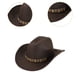 thumbnail image 5 of Sombrero de vaquero occidental para adultos, sombrero de disfraz, sombrero de copa de jazz ligero y versátil para Estilo D, 5 of 8