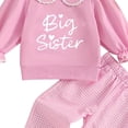 thumbnail image 4 of Toddler Baby Girl Long Sleeve Crew Neck Top & Pants Set - Two-Tone Top And Solid Pants for Outings 6-12 Months 12-24 Months 2t 3t 4t 5t 6t 7t 8t 9t Children Light Pink 2-3 Years, 4 of 4