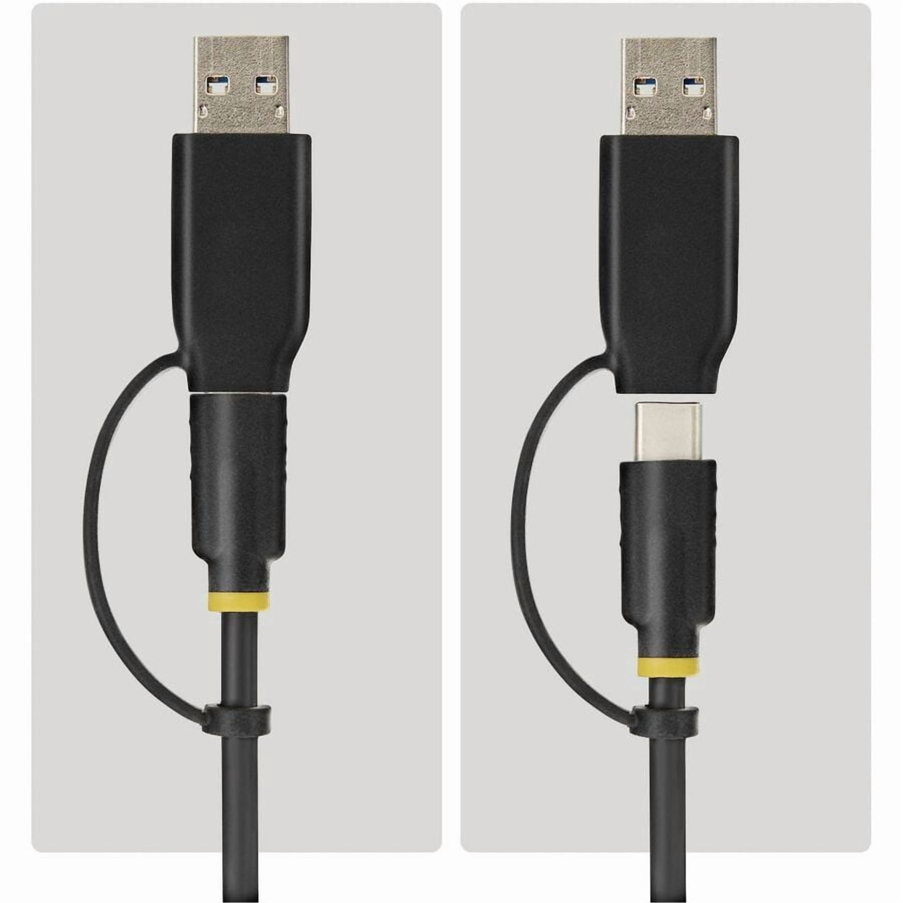 StarTech USB-C/USB-A to M.2 NVMe and 2.5in/3.5in SATA Adapter, 10Gbps, Tool-Free External SSD Hard Drive Reader, B+M/M-Key