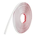 thumbnail image 1 of Moldura adhesiva y removible Uxcell para paredes 0.5" x 16 ft, moldura flexible de espejo blanca plateada, 1 of 7