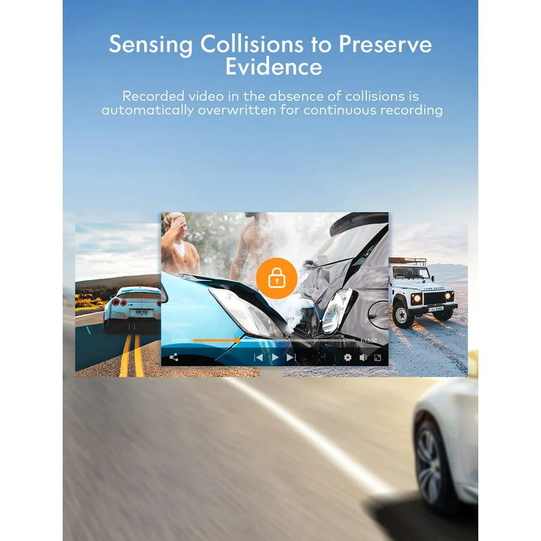APEMAN Dash Cam with Wifi, Sony Sensor, GPS, Night Vision