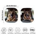 thumbnail image 4 of Jeiento Dog Driver Sun Shade Windshield Sunshade Car Trucks SUV Windshields Folding Sun Visor Travel Women Men Sun Block Car Front Window Visors Universal Fit for SUV Van Truck Auto Accessory, 4 of 7