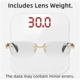 thumbnail image 6 of Anti Blue Light Rimless Readingglasses Fashion Women Men Diamond, Rimless Blue Light Glasses, Ultra Light Frameless, 6 of 7