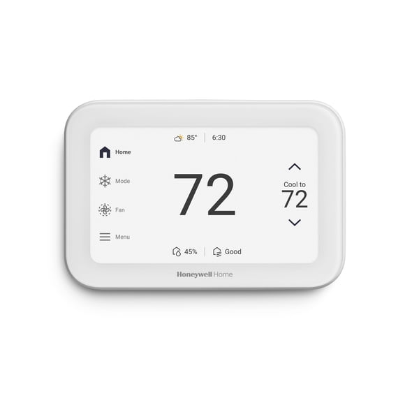 Termostato inteligente Honeywell Home X8S con pantalla táctil de 5" en blanco