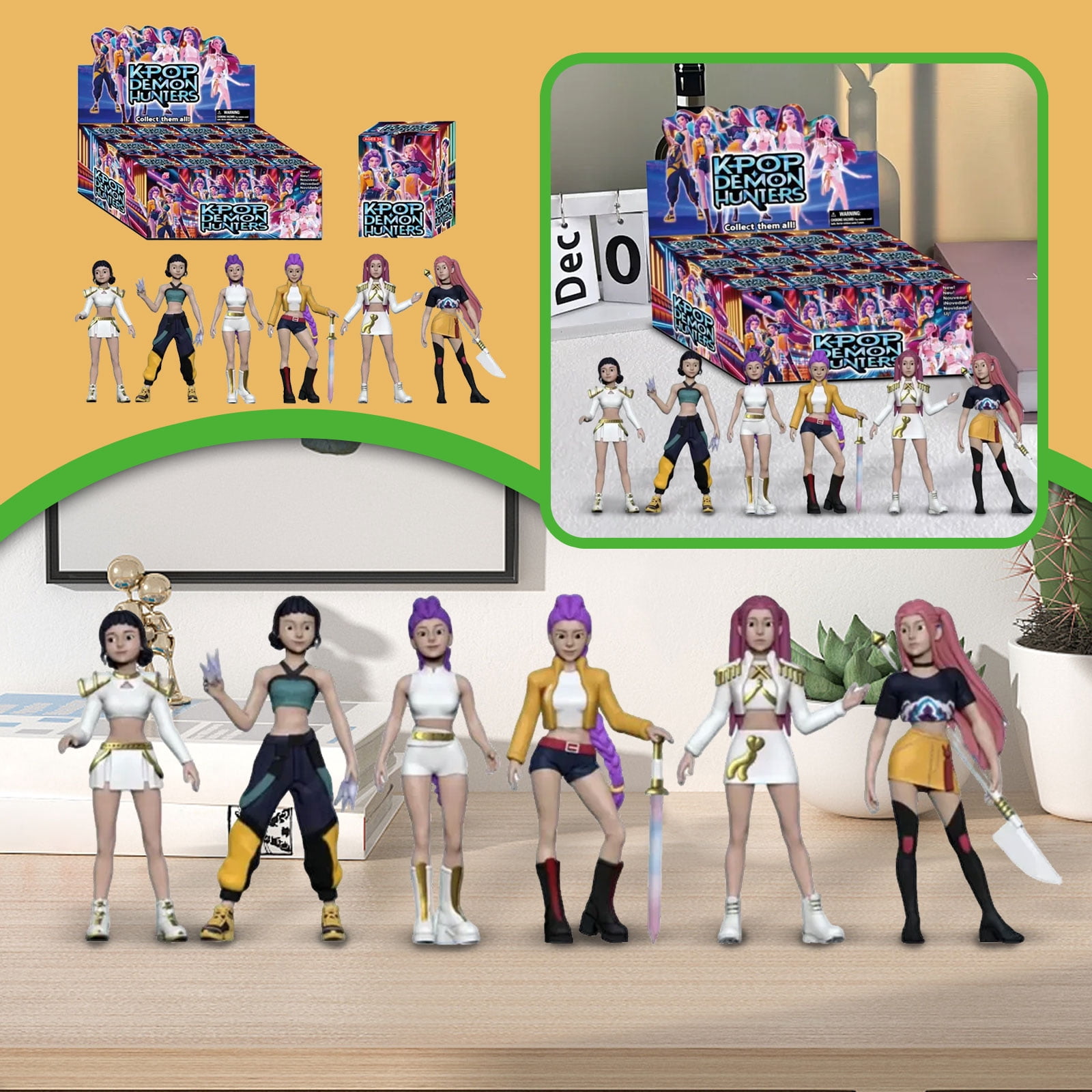 Kpop Demon Hunters Merch Action Figures Mystery Blind Box Mystery Box （12Pack）