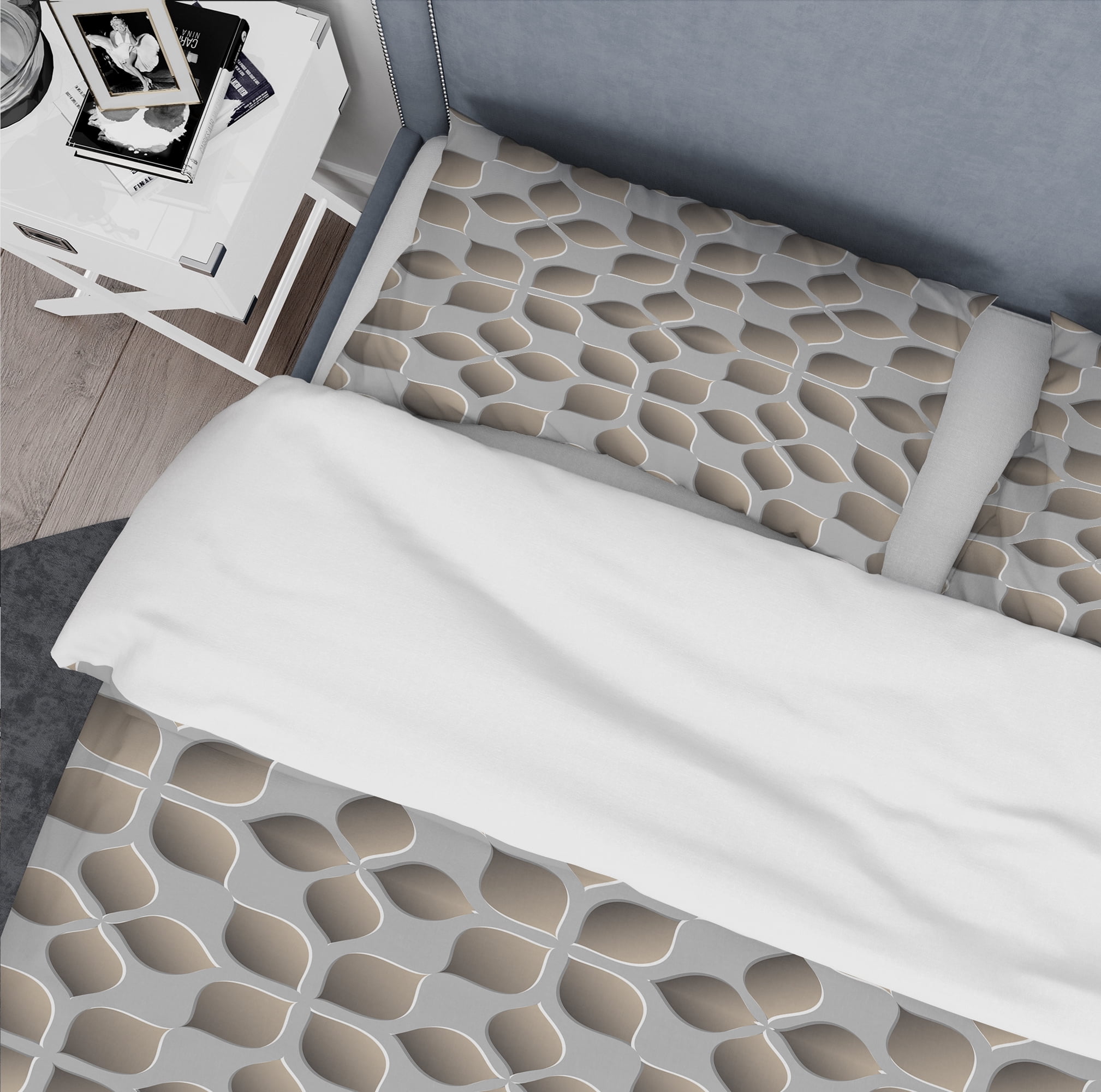 Designart 'Abstract Pattern' Scandinavian Duvet Cover Set