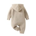 thumbnail image 4 of QISIWOLE Toddler Baby Boys Girls Color Cute Knitting Winter Thick Keep Warm Hoodie Jumpsuit Romper rollbacks !, 4 of 9