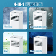 thumbnail image 3 of Aoxun 9700 BTU (6.8 BTU DOE) 300 Sq Ft Portable Air Conditioner, White, 3 of 9