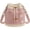 Pink, variant on Ludearly Denim Crochet Bucket Bag, Drawstring Crossbody Shoulder Purse | Boho Denim Handbag for Women, Casual Vintage Tote Bag with Adjustable Strap for Travel, Shopping, Beach & Daily Use