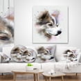 thumbnail image 4 of Designart Cute Brown Dog Watercolor - Animal Throw Pillow - 18x18, 4 of 5