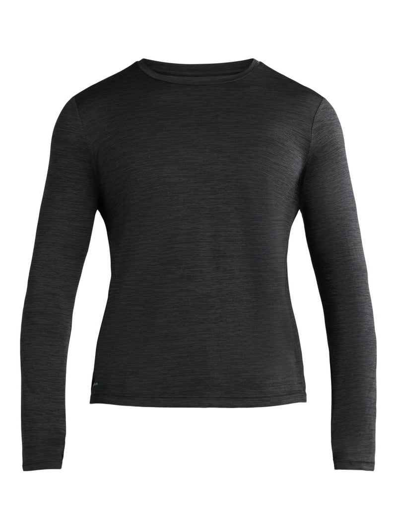 Athletic Works Men's Long-Sleeve Jersey Tee with Thumbhole Cuffs