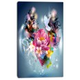 thumbnail image 2 of Flowers and Dove Abstract Design - Floral Canvas Art print, 2 of 3