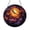 Acrylic 3.5 Inch, variant on Bat and Moon Stained Glass Suncatcher Window Decor, Gothic Round Glass Art Hanging Panel for Halloween Decoration, Spooky Window Ornament Gift Idea