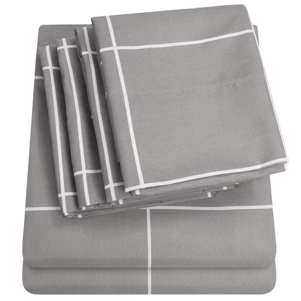 Sábanas Sweet Home Collection 1500 Supreme King Grey