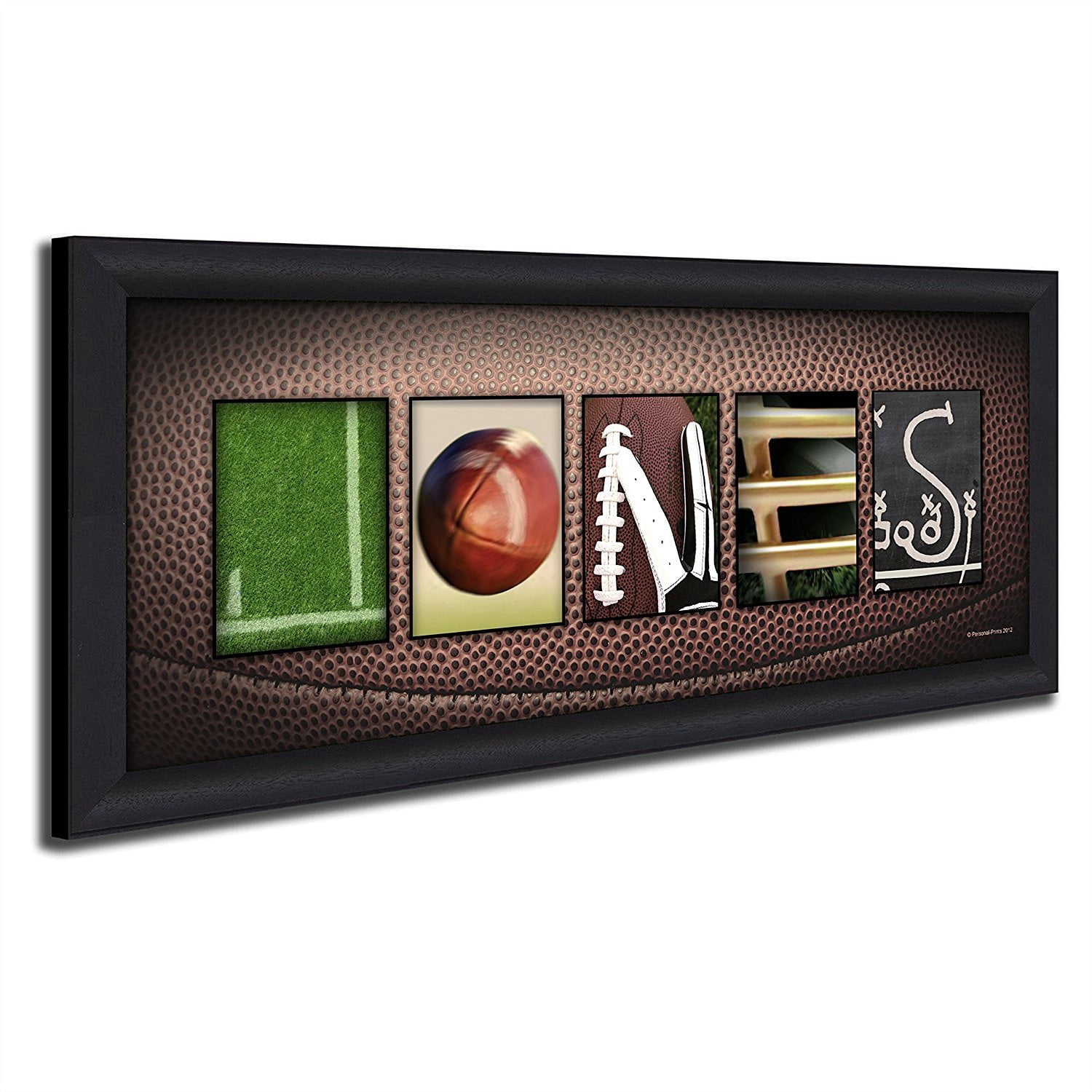 Personalized Football Wall Art, Live Previews, Choose Each Photo, Multiple Options