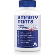 SmartyPants Men’s Formula Daily Gummy Multivitamin: Vitamin C, D3, and Zinc for Immunity, CoQ10 for Heart Health, Omega 3 Fish Oil, B6, Methyl B12 for Energy, 180 Count (30 Day Supply)