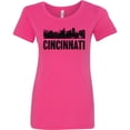 thumbnail image 3 of Inktastic Cincinnati Skyline Grunge Women's T-Shirt, 3 of 5