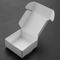 thumbnail image 4 of Caja de papel Kraft de 100 piezas, bonita caja de embalaje de caja Kraft, tamaño pequeño, color blanco, 4 of 4