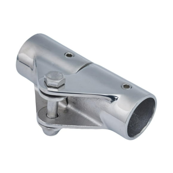 Conector de tubería para barco, accesorio de pasamanos, montaje de bisagra de acero inoxidable giratorio, accesorio de tubo para yate, kayak, atraque Diámetro del orificio 25 mm