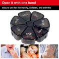 thumbnail image 4 of Yao 2Pcs Portable Weekly Pill Box Organiser, 7 Day Pill Box Organiser Large Compartment, Food Grade Material Travel Tablet Boxes 7 Day, 4 of 7