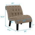 thumbnail image 2 of PaFagwy Accent Chair Button Tufted Slipper Chair Armless Side Chair for Living Room Dining Room Bedroom Funiture, 2 of 5
