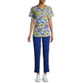 thumbnail image 2 of Scrubstar Women's Disney Mickey Mouse and the Sensational Six V-Neck Print Scrub Top, 2 of 6