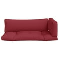 thumbnail image 2 of vidaXL Pallet Cushions 3 pcs Red Fabric, 2 of 5