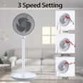 thumbnail image 4 of Simple Deluxe 7 inch 3 Speed Pedestal Fan with Remote Control, 4 of 8