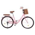 thumbnail image 1 of Bicicleta Urbana R26 Con Canasta Frenos De Pinza Marco De Acero Vintage Xtreme Life rosa, 1 of 7