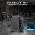 thumbnail image 6 of 2 Pack Outdoor Rock Bluetooth Speakers, Tweeters+Subwoofer, Pair 100+ Speakers, Stereo Deep Bass IPX7 Waterproof Speaker, Solar Powered, Perfect for Pool, Garden, Deck and Outdoor, 6 of 8