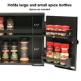 thumbnail image 4 of Excello Global Products Barndoor Spice Cabinet, Black, 4 of 7