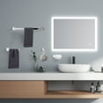 thumbnail image 3 of 4 - Piece Stainless Steel Bathroom Towel Rack Set Wall Mount, 3 of 10