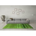thumbnail image 3 of Ahgly Company Indoor Round Solid Green Modern Area Rugs, 4' Round, 3 of 4