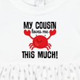 thumbnail image 4 of Inktastic My Cousin Loves Me Boys Girls Baby Dress, 4 of 5