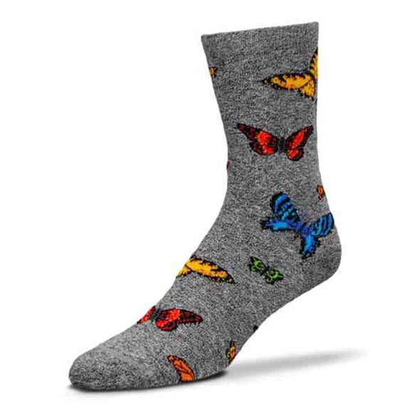 Animal Den Realistic Butterflies Socks Women's Size 6-10