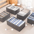 thumbnail image 5 of Bolsa de almacenamiento de ropa, caja de almacenamiento tipo cajón de armario, caja de almacenamiento de malla para el hogar, caja de almacenamiento de ropa, pantalones y calcetines, 5 of 5