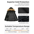 thumbnail image 5 of Wantdo Women's Plus Size Puffer Jacket Quilted Winter Coat Warm Hooded Winter Jacket Black 4X, 5 of 9