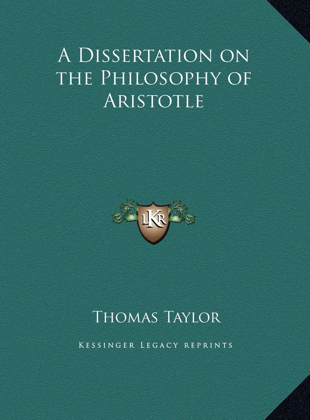 Dissertation philosophy aristotle