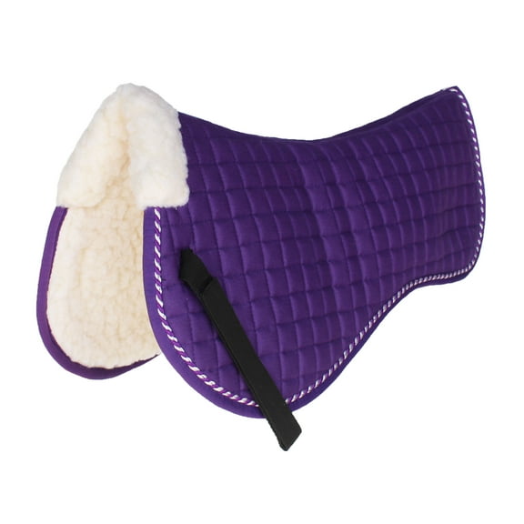 Horse English Quilted Correction Wither Relief Half Pad White 72TS32PR