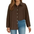 thumbnail image 1 of TIMIFIS Chemises Boutonnées pour Femmes Manches Longues Col Rabattu T-Shirts Automne Grande Taille, 1 of 6