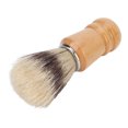 thumbnail image 4 of Brocha de afeitar para hombre con mango de madera, ideal para la piel, para la limpieza facial y el afeitado., 4 of 14