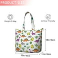 thumbnail image 4 of White Cactus Dino Eggs Dinosaurs Pattern Travel Tote Bags for Women Carry On,Large Weekender Bags for Women Travel,Multi Functional Duffle Bag for Work,Shopping,Sports, 4 of 5