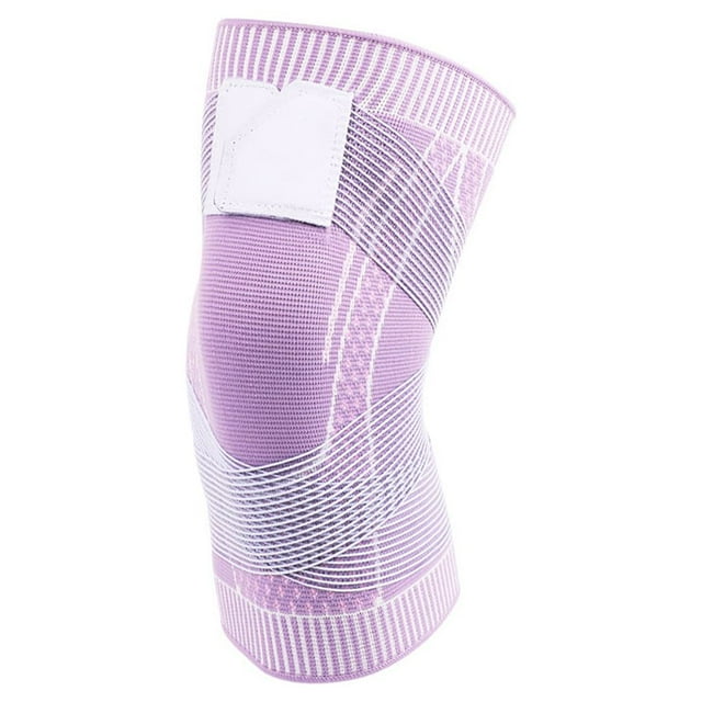 Rodillera Portátil Flexible Qarigey reemplazo Elástico Transpirable Antideslizante Correr Montaña Escalada Gimnasio Púrpura L