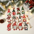 thumbnail image 4 of Dserfhy 9Pcs Wooden Christmas Tree Hanging Decorations Handmade Elf Gnome Doll Ornaments Xmas Tree Home Holiday Decor, 4 of 8