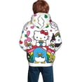 thumbnail image 6 of Lsque Sanrio Patten Youth Hoodie Sweatshirt Pullover with Kangaroo Pocket Boys and Girls Hoodie Warm Hoodie for Kids, 6 of 8