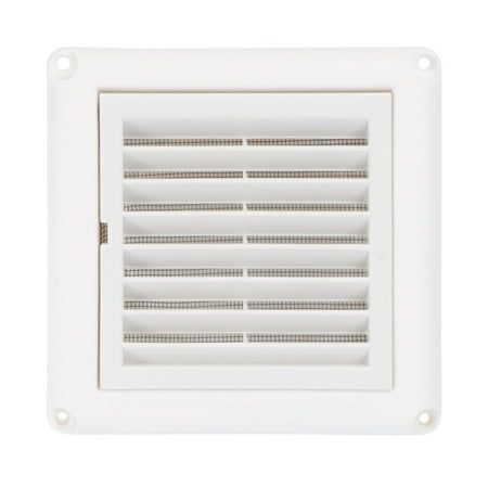 

1PC Air Vent Ventilation Grill Cover Wall Ceiling Mounted Vent Built-in Fly Screen Mesh for Bathroom Office Home (White 100mm)