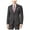 grey, variant on bar III Mens Mini-Grid Two Button Blazer Jacket, Grey, 38 Long
